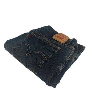 Levis 550 Womens 16M Straight Leg Relaxed Fit Dark Wash Bootcut Denim‎ Jeans